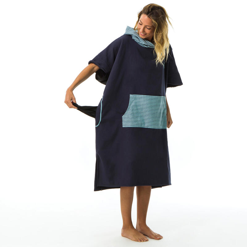 PONCHO SURF 500 Adult Print Fish