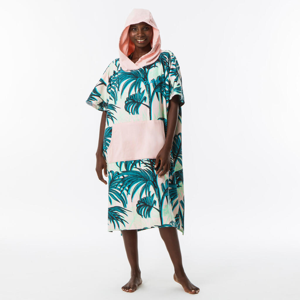 ADULT'S SURFING PONCHO 500 Loïc Lusnia Print