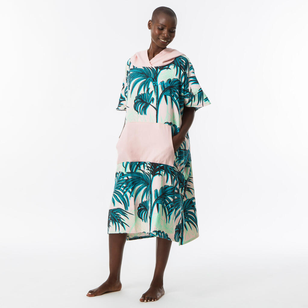 ADULT'S SURFING PONCHO 500 Loïc Lusnia Print