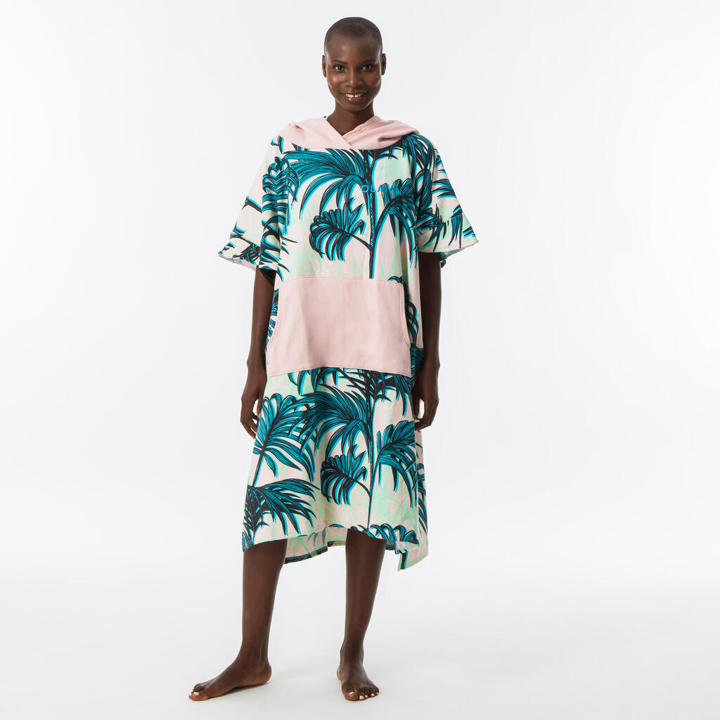 ADULT'S SURFING PONCHO 500 Loïc Lusnia Print