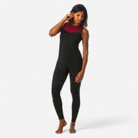 Combinaison surf longjane femme néoprène 1.5mm zip free noir