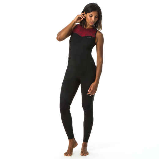 
      Women’s advanced neoprene longjane wetsuit 1.5 mm extra-soft with no zip
  