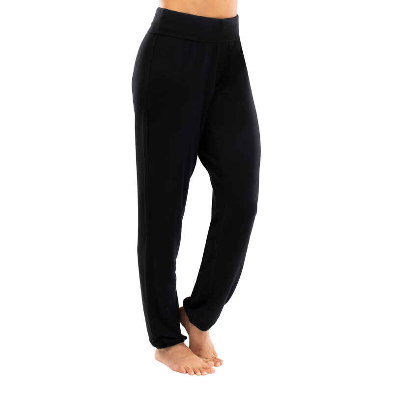 Women's Loose Modern Dance Bottoms - Black