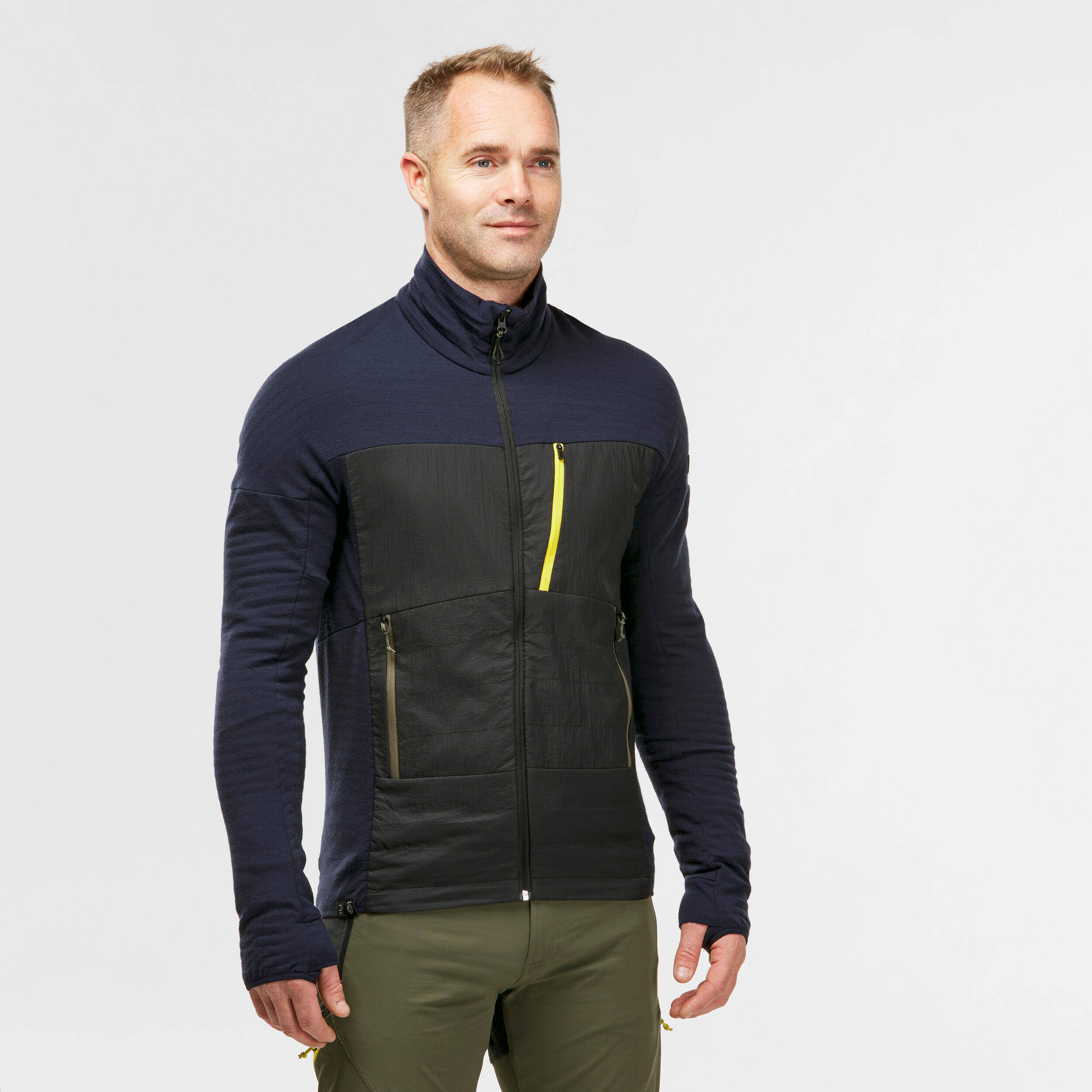 Men Merino Wool Trekking Jacket MT900 Black -  1