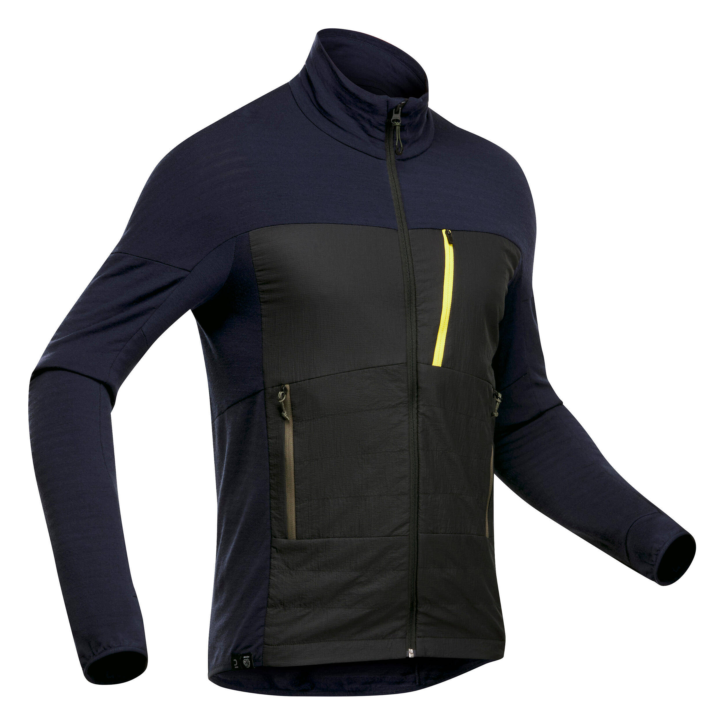 Men Merino Wool Trekking Jacket MT900 Black -  3