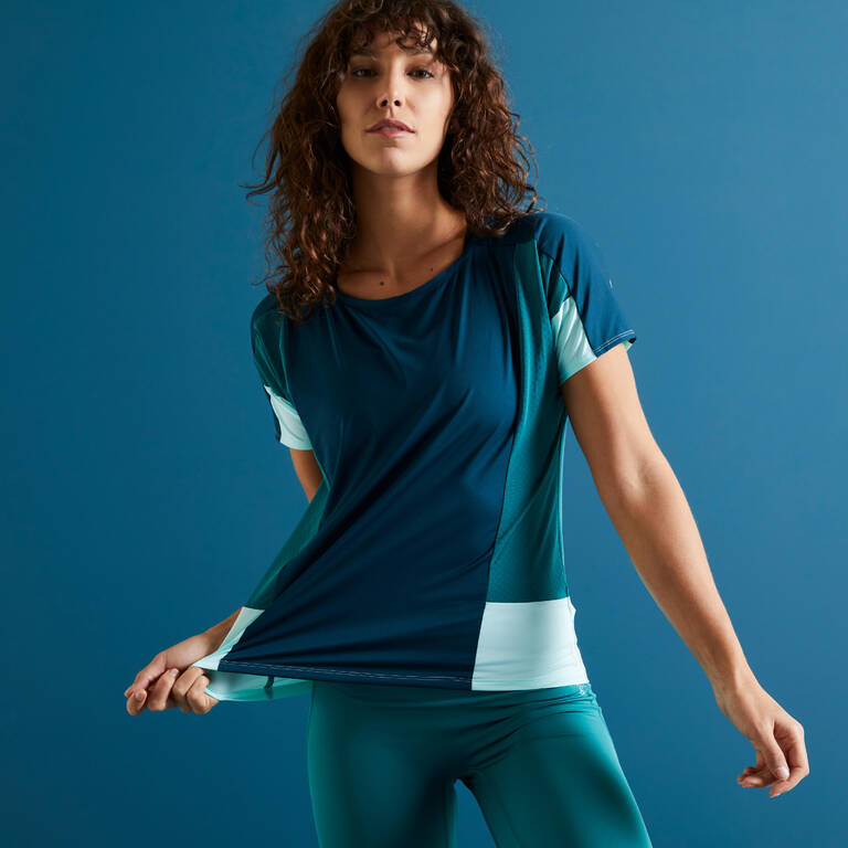 Loose Fitness T-Shirt - Color Block