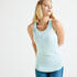 Women Polyester Long Gym Tank Top - Green