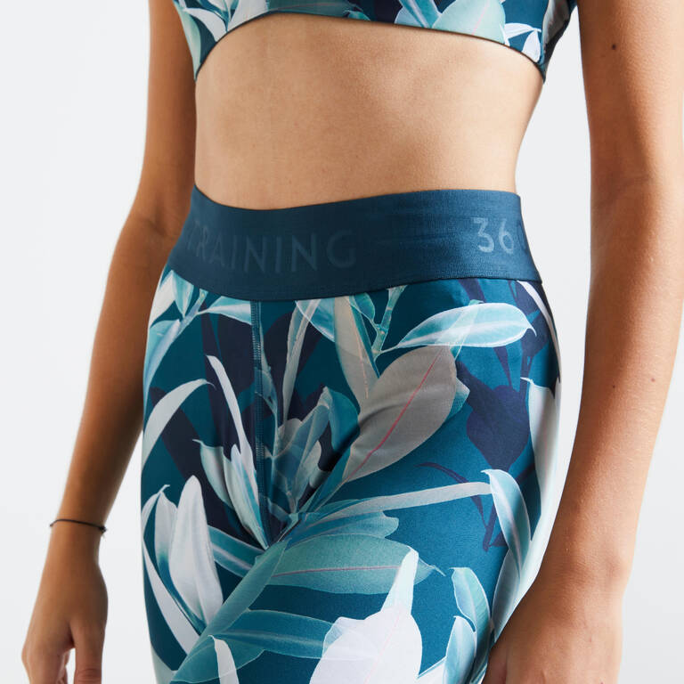 High-Waisted Fitness Leggings - Printed