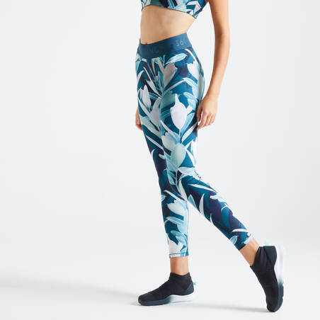 High-Waisted Fitness Leggings - Printed