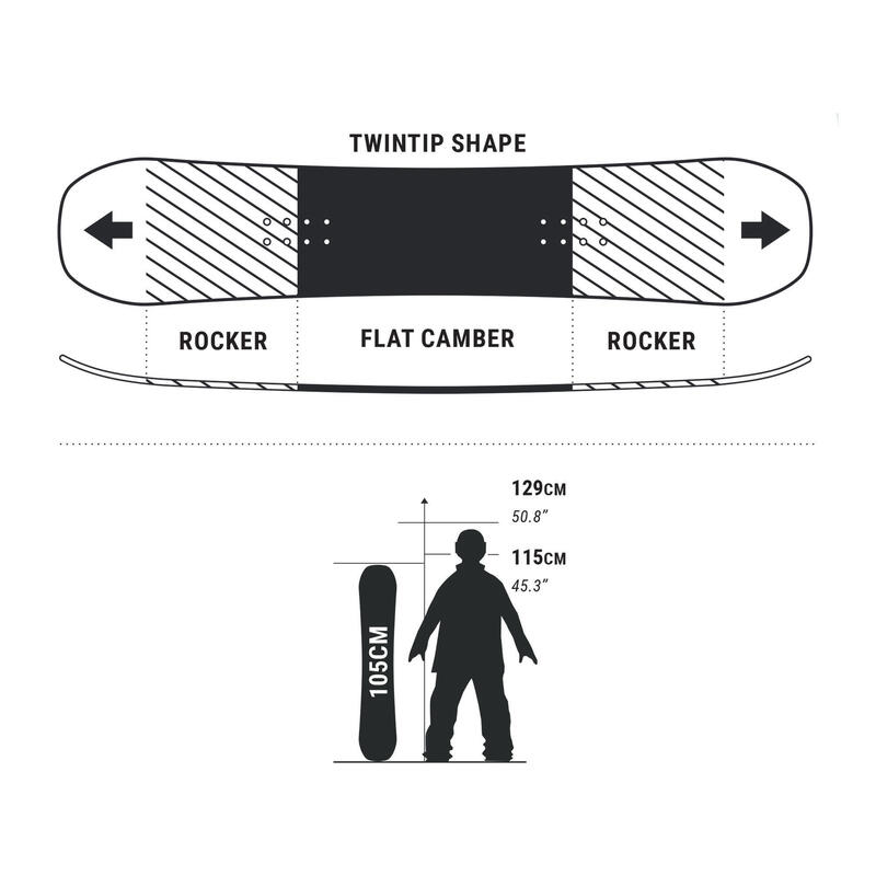 Deska snowboardowa dla dzieci Dreamscape Endzone 105 cm freestyle&all mountain