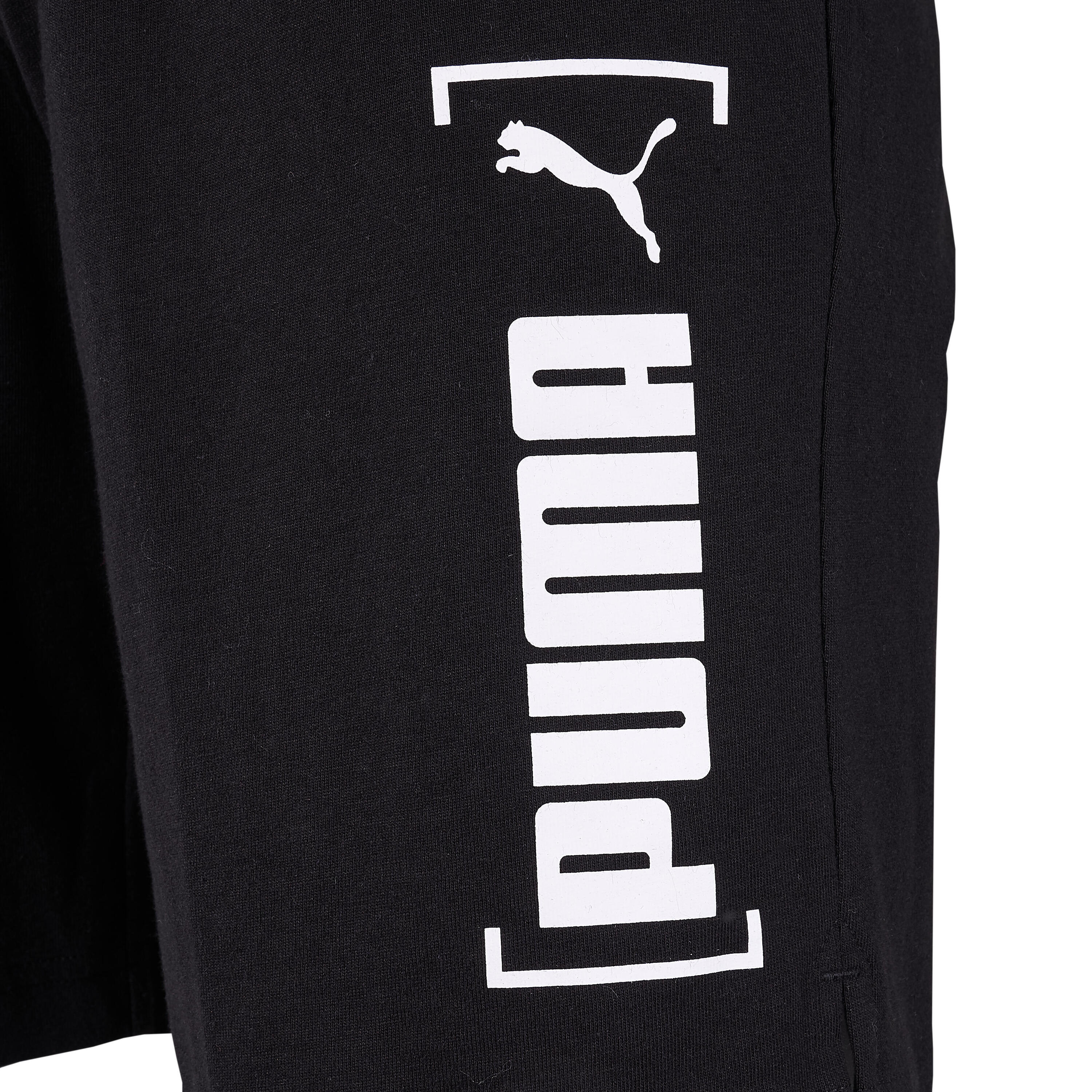 Short Fitness homme coton droit avec poche -  Noir 8/9
