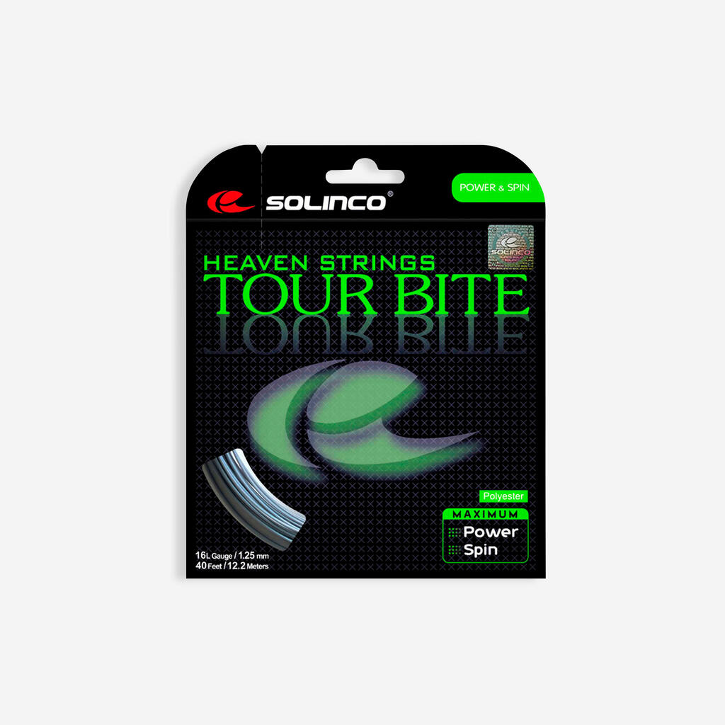 1.25 mm x 12 m Monofilament Tennis String Tour Bite - Grey