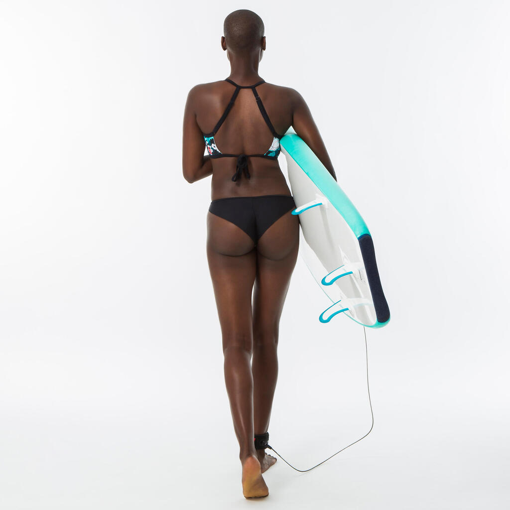 Bikini-Oberteil Damen Bustier herausnehmbare Formschalen Caro Botan petrol/weiß