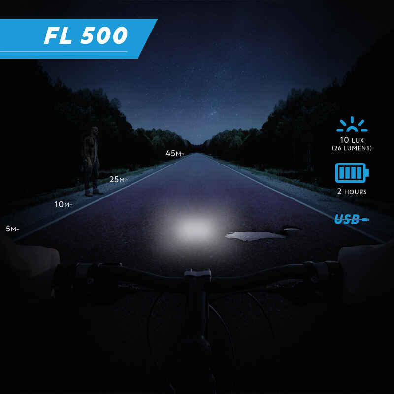 FL 500 LED USB Front Bike Light