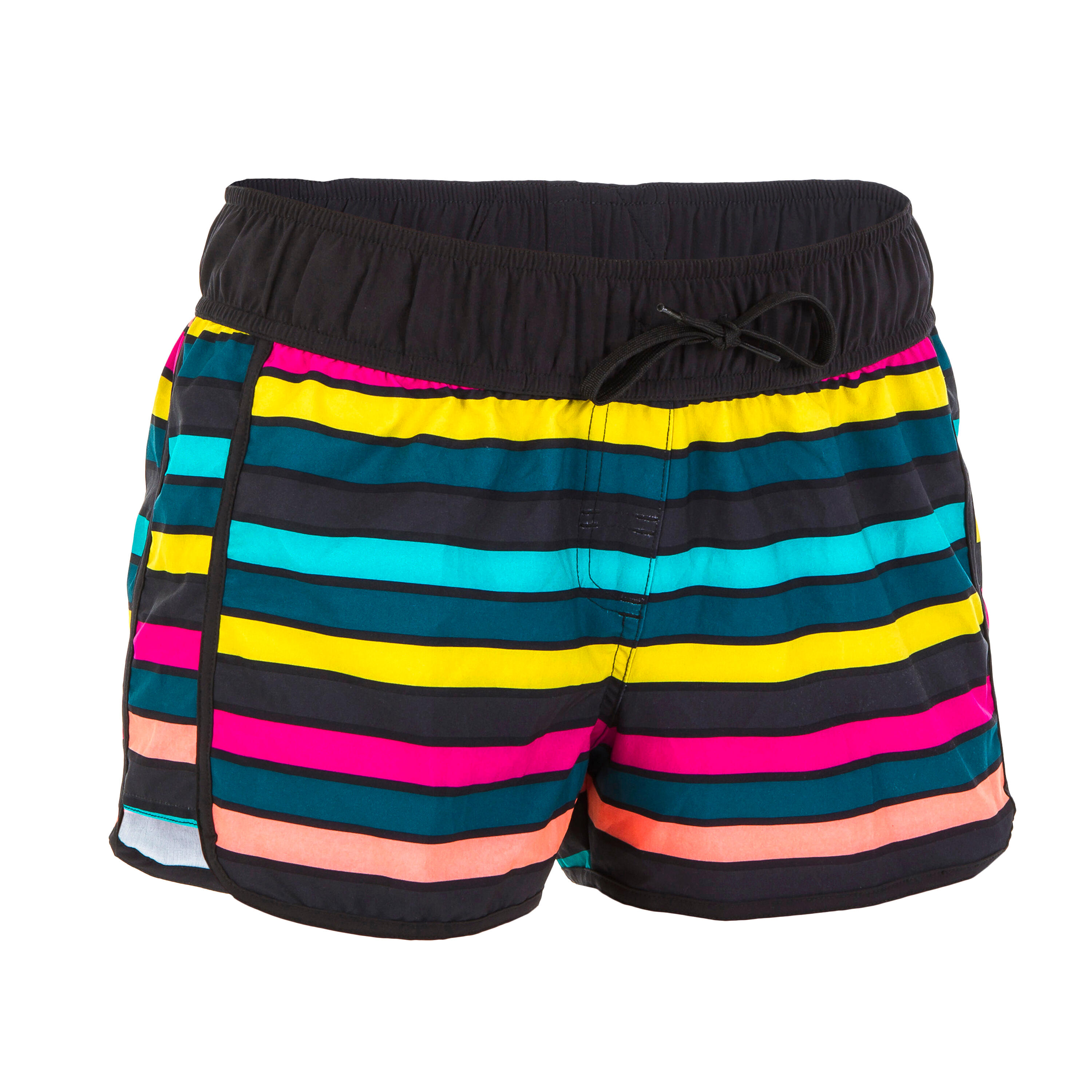 Women surfing boardshorts with elasticated waistband drawstring TINI PARADISE Decathlon