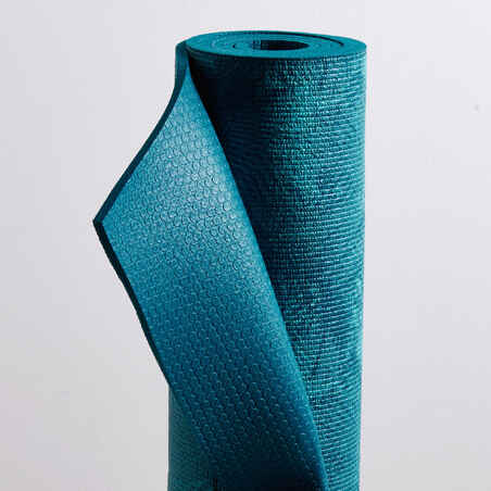 Fitness Yoga Mat (8mm) Jungle Blue Print - Kimjaly