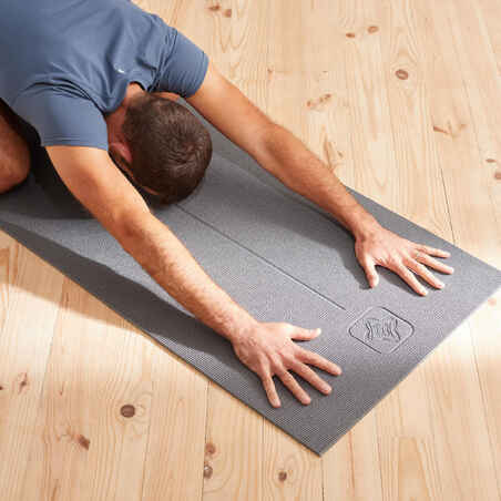 Gentle Yoga Comfort Mat 173 cm ⨯ 61 cm ⨯ 8 mm - Grey