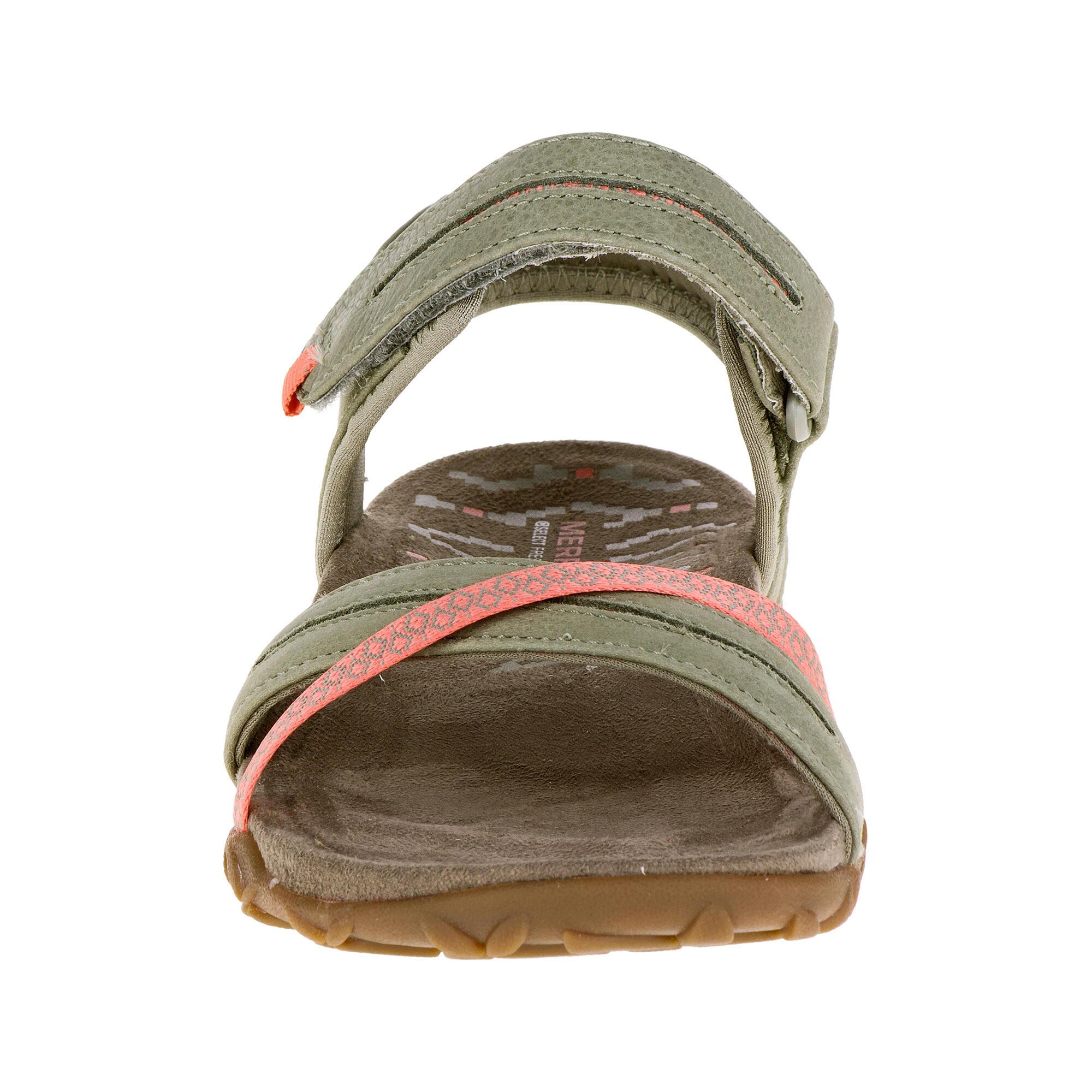 Women's walking sandals - Merrell Terran Cross - Khaki 6/8