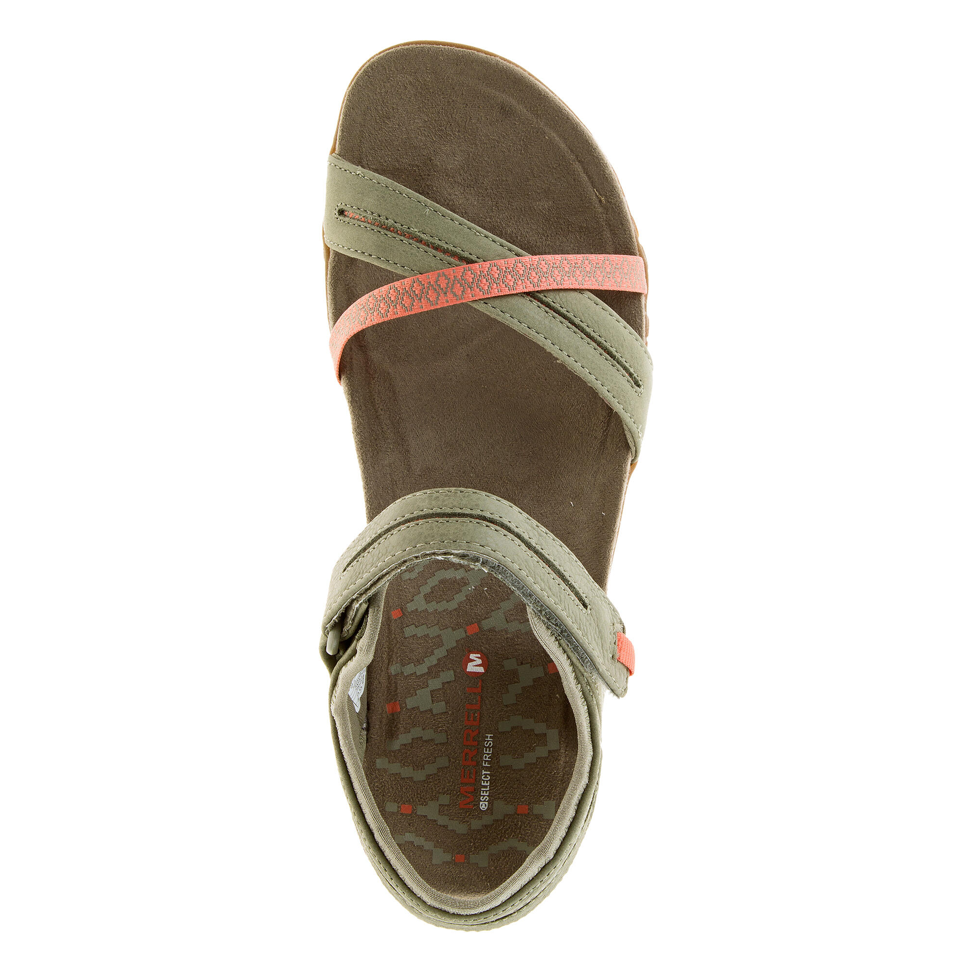 Women's walking sandals - Merrell Terran Cross - Khaki 7/8