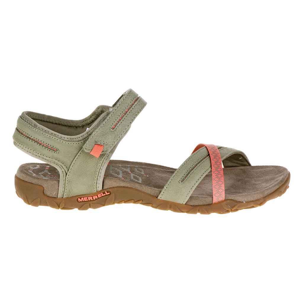 Women's walking sandals - Merrell Terran Cross - Khaki