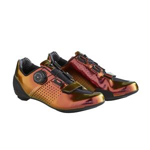 Zapatillas de ciclismo carretera VAN RYSEL ROADR 520 BURDEOS IRIDISCENTE