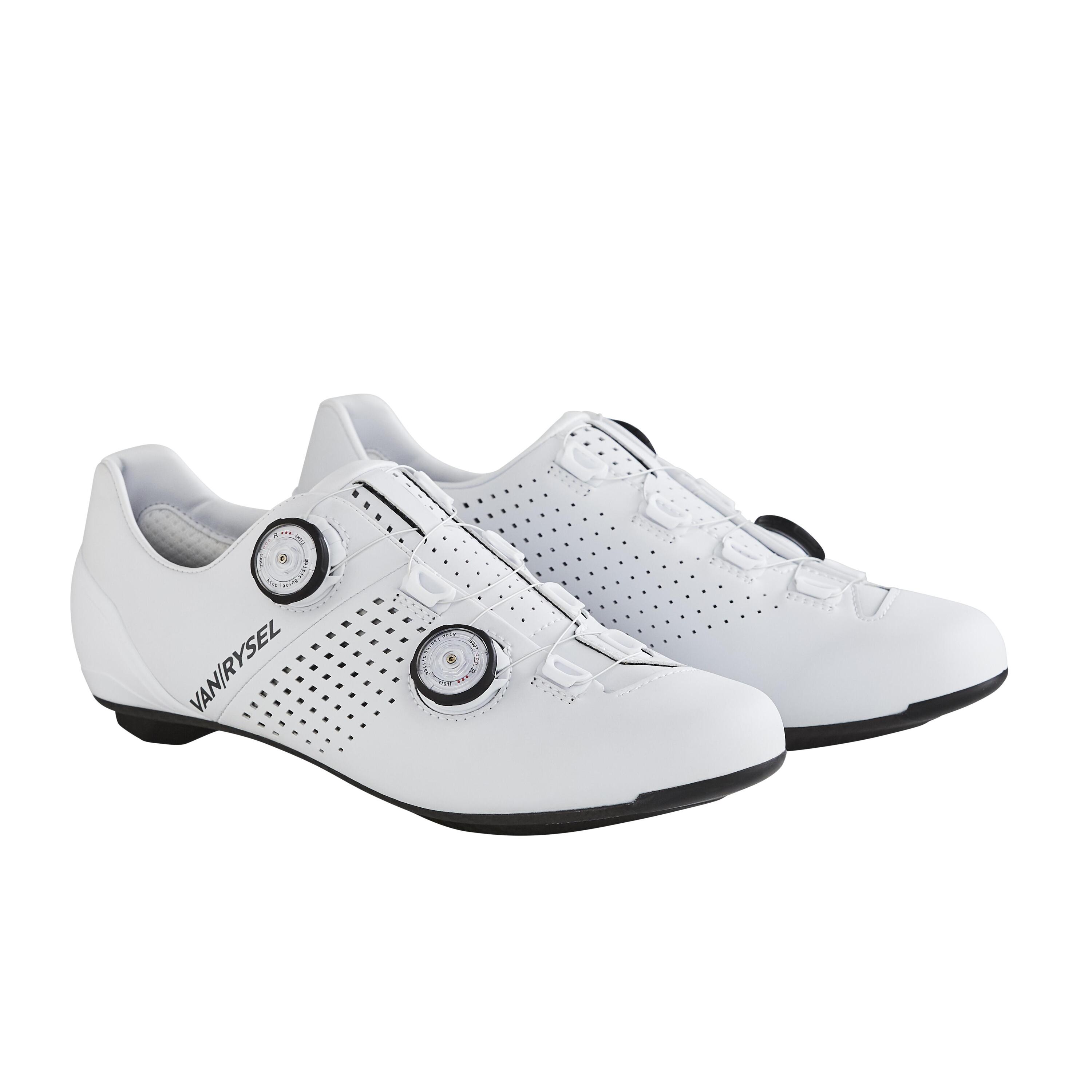 VAN RYSEL RoadR 900 Full Carbon Road Cycling Shoe - White