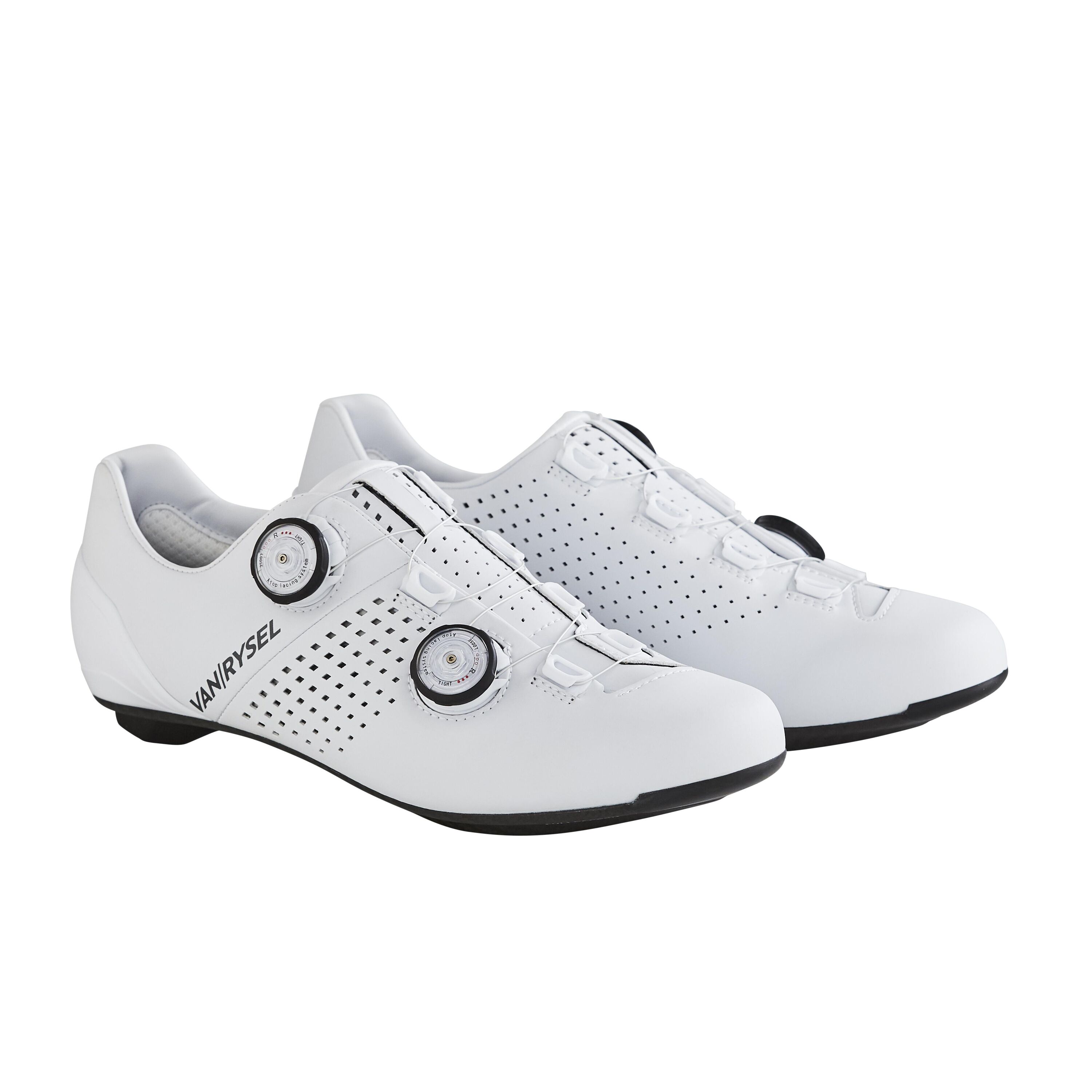 VAN RYSEL RoadR 900 Full Carbon Road Cycling Shoe - White