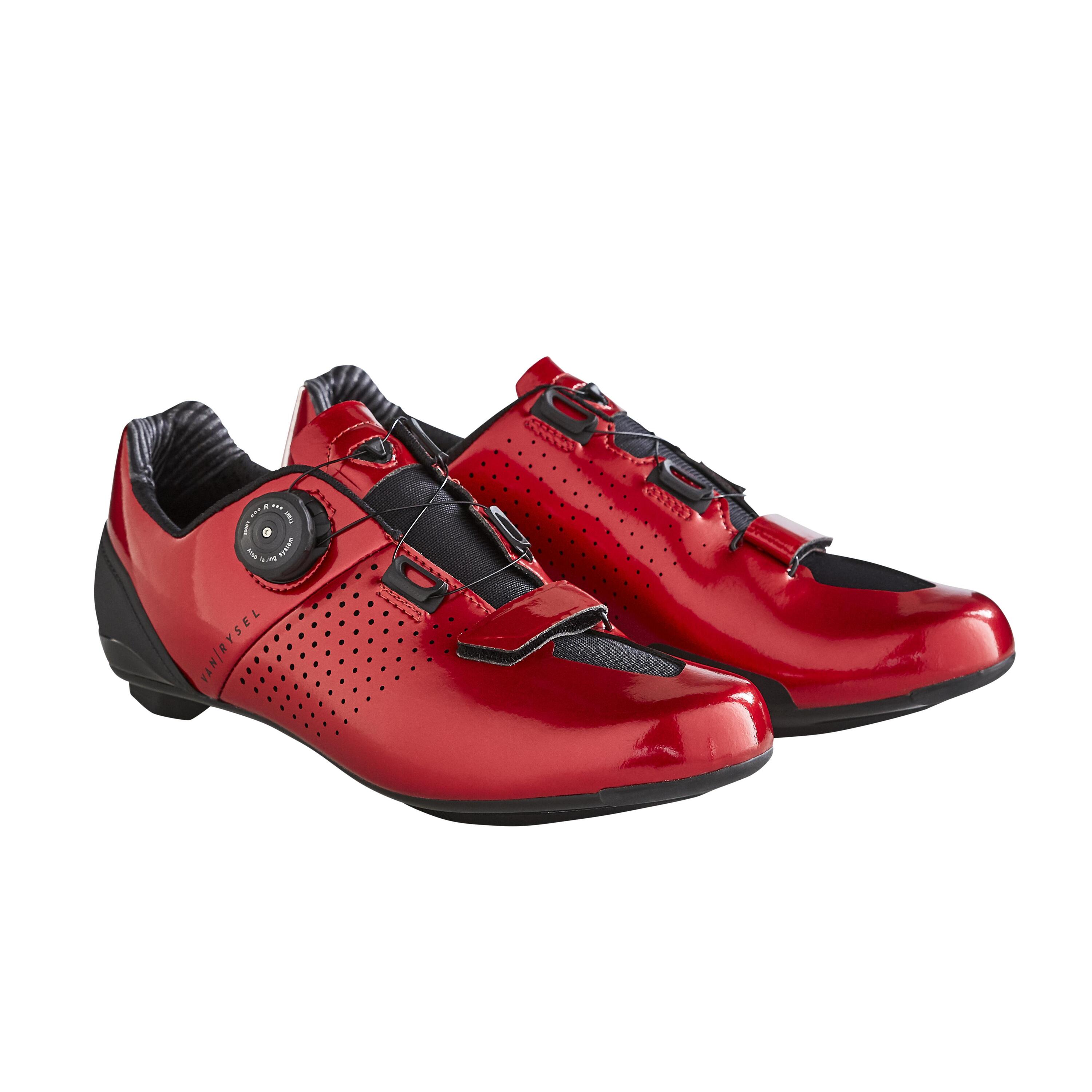 VAN RYSEL RoadR 520 Carbon Road Cycling Shoes - Red