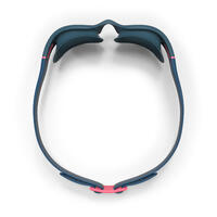 SWIMMING GOGGLES SOFT - SIZE L - CLEAR LENSES - BLUE PINK