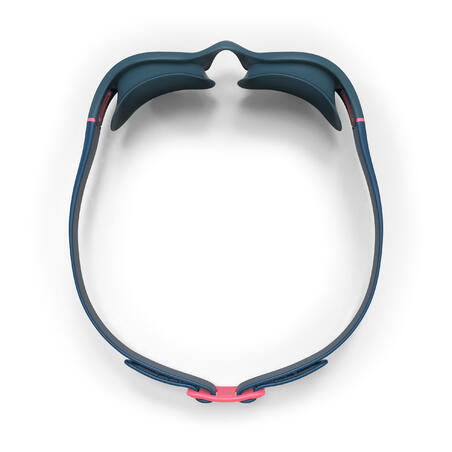 SWIMMING GOGGLES SOFT - SIZE L - CLEAR LENSES - BLUE PINK