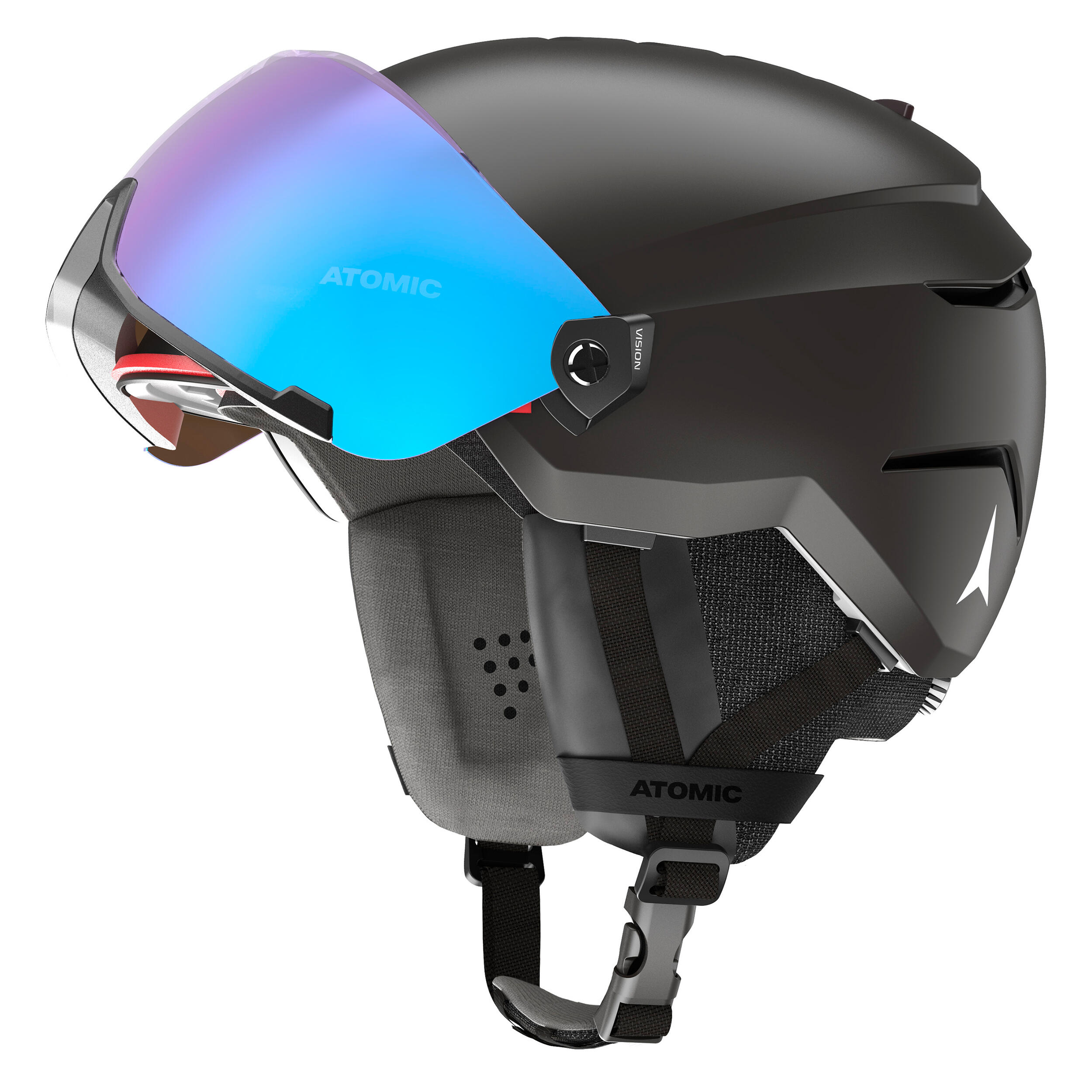 ATOMIC Lyžiarska prilba s priezorom Vasor Visor čierna 56-59 cm · záber 3
