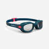 Plavecké okuliare Soft číre sklá najväčšia veľkosť modro-ružové