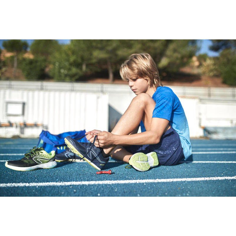 Atletiek spikes voor kinderen en volwassenen AT START marineblauw