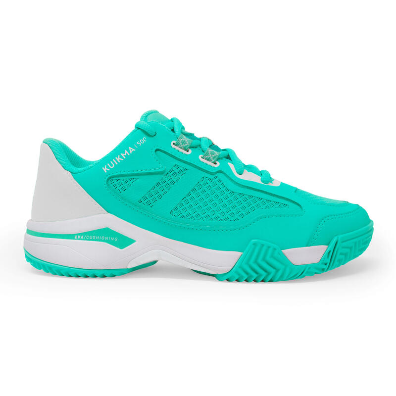 Padelschoenen voor dames PS 500 turquoise LUCIA SAINZ