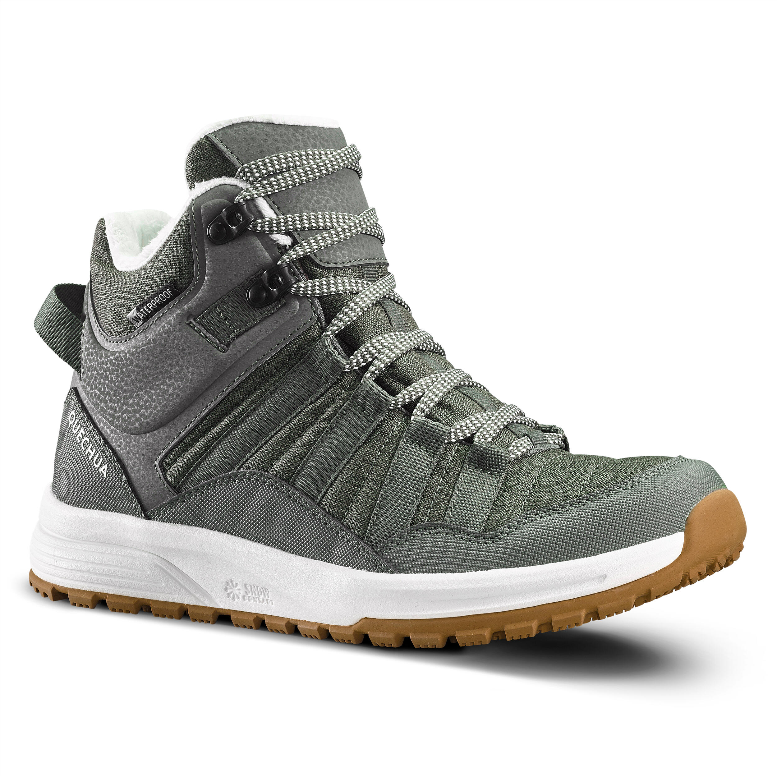Bruine stoere warme dames boots