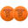 9cm Foam Tennis Ball TB100 Twin-Pack - Orange