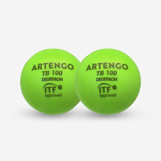 BALLE DE TENNIS EN MOUSSE TB100*2 9cmVERT