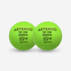 Bola Tenis Busa Twin-Pack TB100 - Hijau