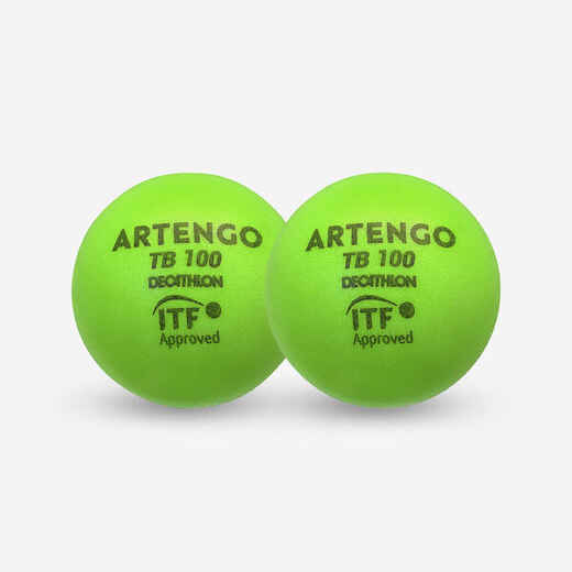 
      Tennisball TB100 Schaumstoff ×2 9 cm grün
  