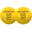 Foam Tennis Ball Twin-Pack TB100 - Yellow