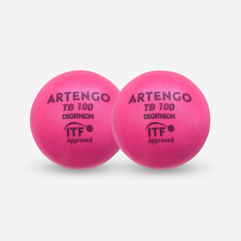 兩入泡棉網球TB100（7 cm） - 粉紅色