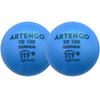 Foam tennisbal TB100 7 cm blauw 2 stuks