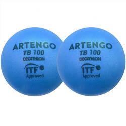 Bola Tenis Busa Twin-Pack TB100 - Biru