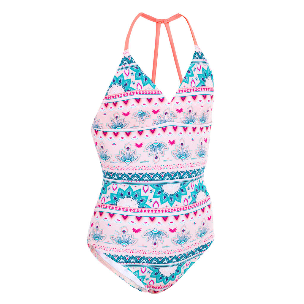 maillot de bain 1 pièce rose HIMAE GIRL500 PAGI