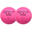 Foam tennisbal TB100 7 cm roze 2 stuks