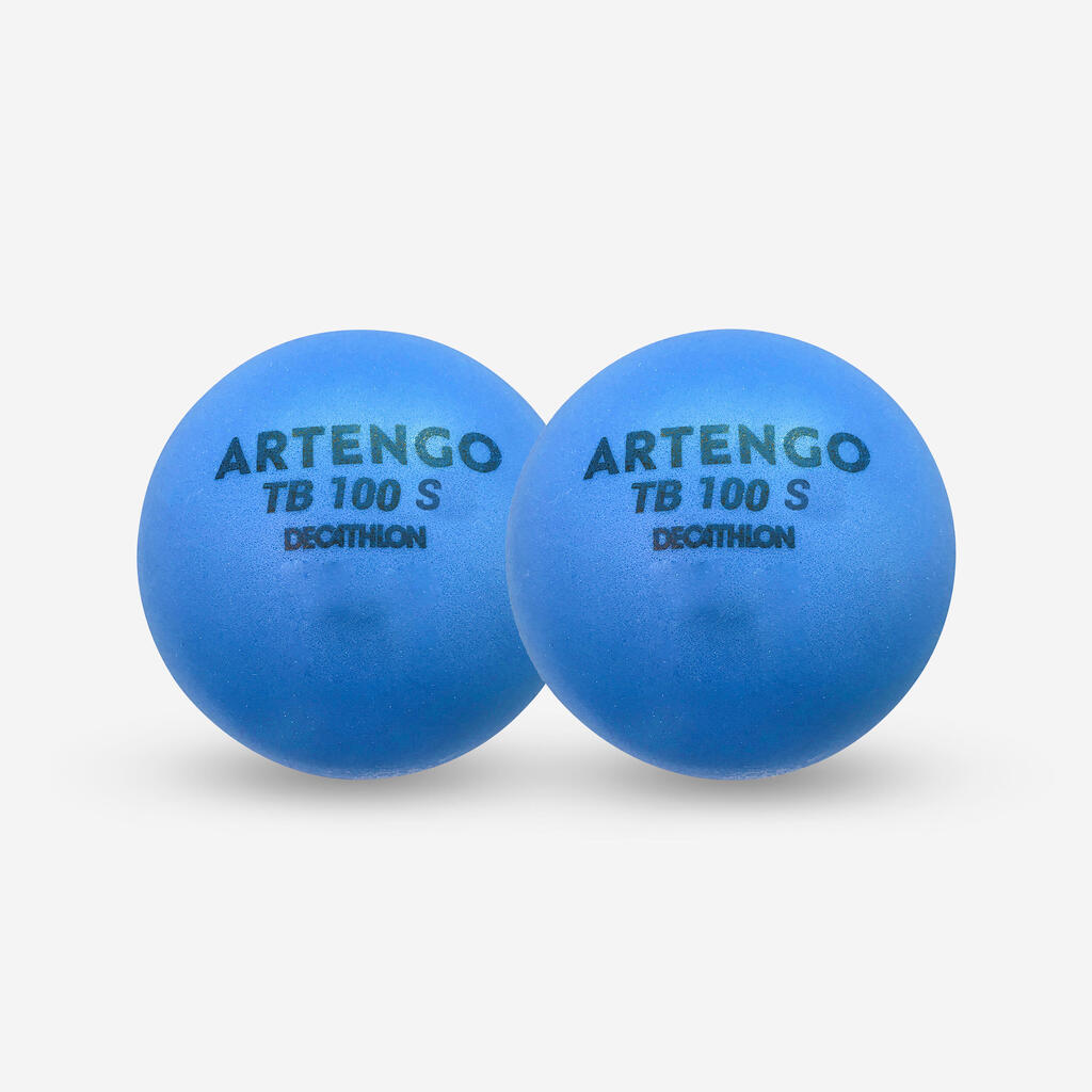 Penová tenisová loptička TB100×2 7 cm modrá