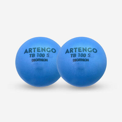 Tennisball TB100 Schaumstoff ×2 7 cm blau