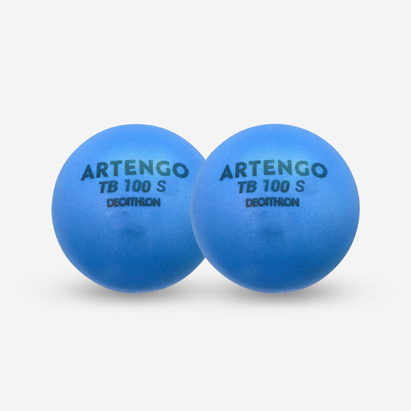 Tennisball TB100 Schaumstoff ×2 7 cm blau