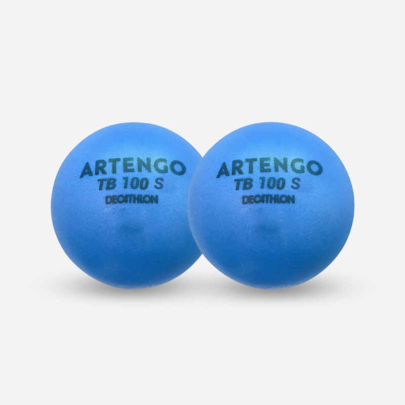 Tennisball TB100 Schaumstoff 2er-Pack 7 cm blau Tennisball TB100 Schaumstoff 2er-Pack 7 cm blau