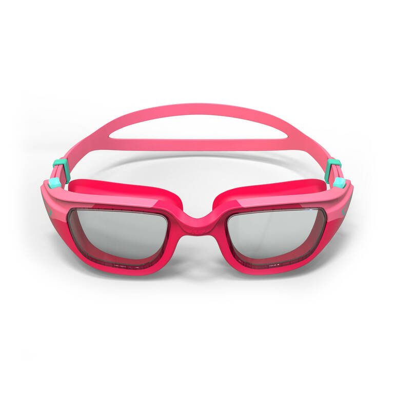 Kacamata Renang Anak Lensa Bening SPIRIT Pink/Hijau